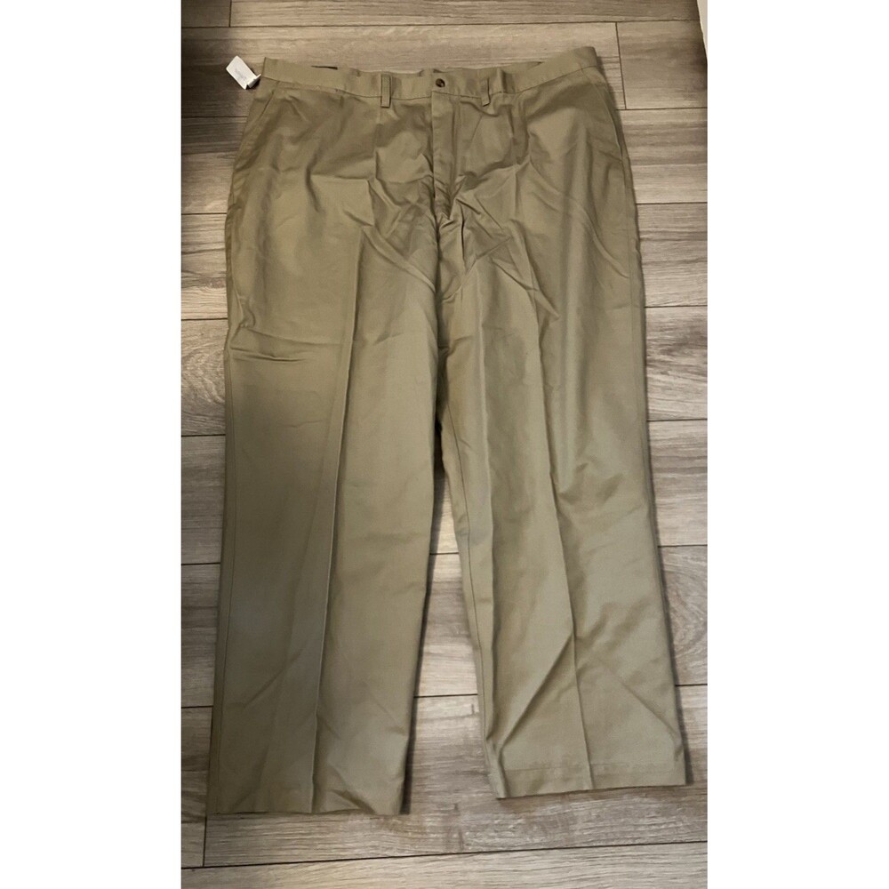 Jos. A Bank Tan Pants 46x30 Khakis Chinos Cotton Twill Classic Work Casual